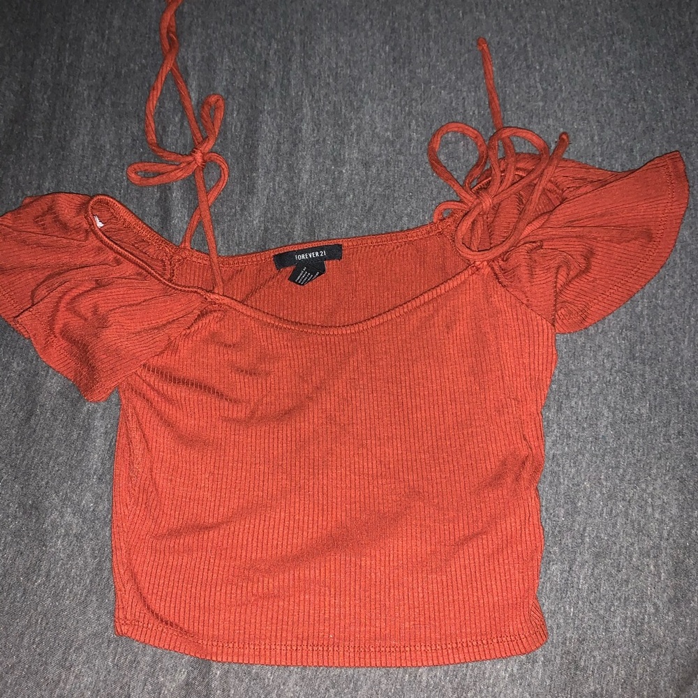 Off shoulder crop top
